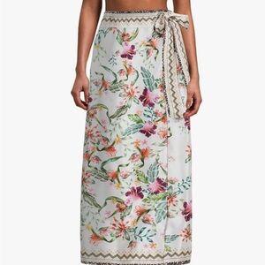 Floral Maxi Skirt with Tie Waist